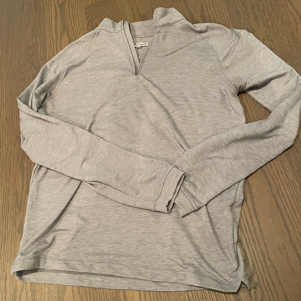 Gray Peter Millar quarter zip size M